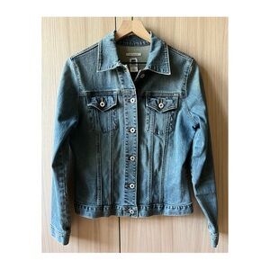 GAP stretch denim jean jacket Sz Large